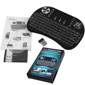 Noston OEM ODM Mini teclado inalámbrico I8 Universal 2,4G Control remoto IR aprendizaje retroiluminado Fly Air Mouse para palos de computadora - Product Image 6