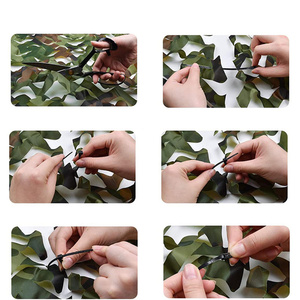 Sturdyarmor Custom ODM Camouflage Tarp <strong>Mesh</strong> <strong>Netting</strong> Any Size Blind Oxford Polyester Ocean Camouflage Net for Garden Decoration - Product Image 3