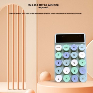 Mini teclado numérico inalámbrico de 2,4g de estilo tijera pequeño de colores mezclados para computadora de escritorio portátil - Product Image 4