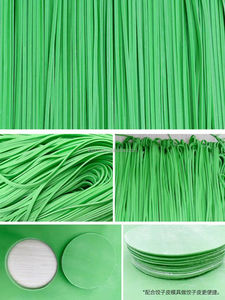 Macchina per la produzione di pelle di wonton quadrata, macchina per lo stampaggio, macchina per il taglio dell'involucro di siu mai - Product Image 6