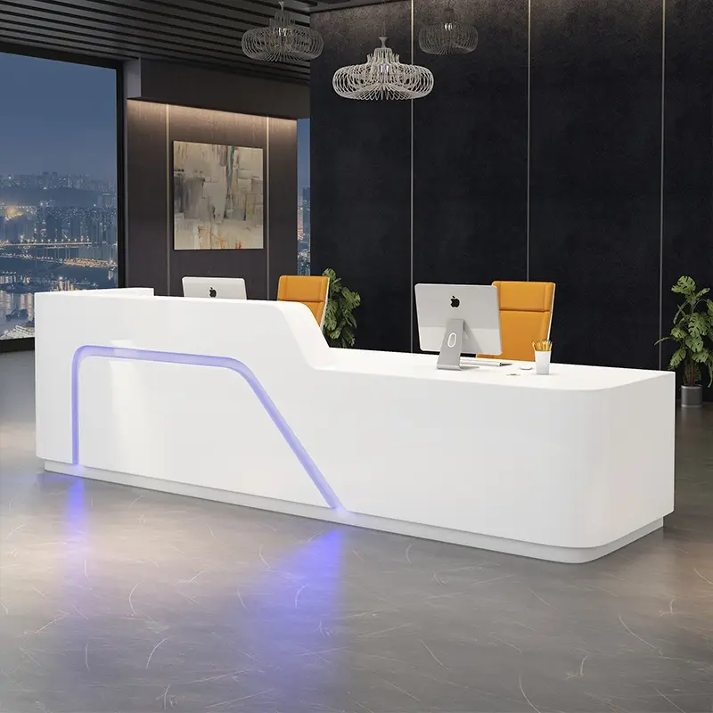 Zitai – lampe LED personnalisée en forme d'art Unique, mobilier moderne, blanc, Salon de beauté, Spa, galerie, comptoir de réception de luxe, réception, réception