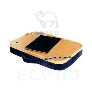 Tablero de escritorio de bambú, multitarea, ordenador portátil, tableta, bandeja para teléfono móvil, soporte de mesa con alfombrilla de ratón integrada - Product Image 5