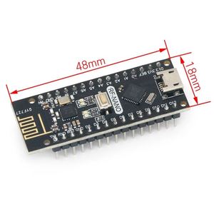 RF-Nano para Arduino Nano V3.0 Micro USB Nano Board ATmega328P QFN32 5V 16M CH340 Integrar NRF24l01 + 2,4G Inalámbrico