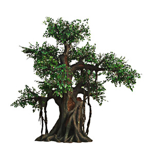 人工ガジュマルの木装飾用熱帯植物ウィッシングツリー装飾用 - Product Image 1