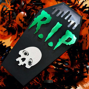バッシュハロウィン棺ボックストリートホラーキャンディーギフト段ボール包装大きな棺の形をしたハロウィーンのクリスマスの装飾ギフトボックス - Product Image 2