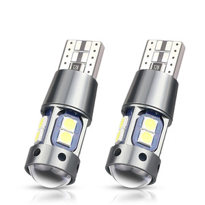ไฟป้ายทะเบียน LED 10SMD T10ใหม่12V 6000K อุณหภูมิสี CANbus ถอดรหัส CANbus อ่านสูงอุปกรณ์ตกแต่งภายในรถยนต์ - Product Image 5