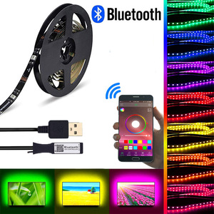 TV用LEDストリップライト、USB 5V TVバイアス照明、APPコントロール付きLEDTVバックライトストリップ音楽TVアンビエント照明に同期 - Product Image 2
