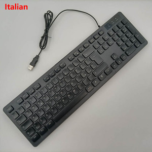 Ultra-Thin USB Wired <strong>Keyboard</strong> 104-<strong>Key</strong> <strong>Standard</strong> Italian German English French Notebook Desktop Office Plug Play Wired <strong>Keyboard</strong> - Product Image 3