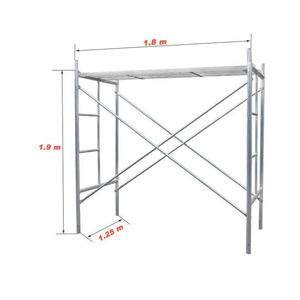 Escalera de Torre rodante telescópica de estilo industrial moderno, andamio multiusos para construcción de edificios para trabajo en el hogar - Product Image 1