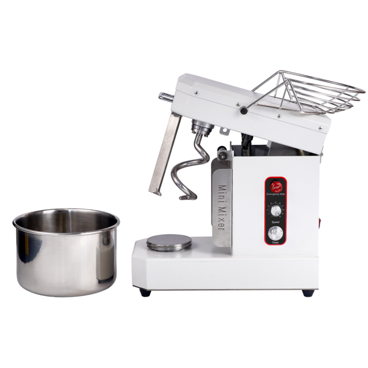Mangkuk Pengaduk Spiral 10L, Mangkuk Pengaduk Adonan Spiral 4Kg Dapat Dilepas dan Diangkat