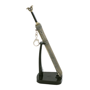 <span class=keywords><strong>Ares</strong></span> 5 çevreleyen Sheath Martiel kılıç 22cm tam Metal zanaat kılıç kılıf anahtarlık asılı kılıç çelik modeli ile özel 22cm