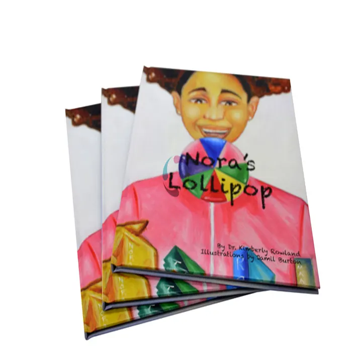 Libro de cubierta dura de color a granel para niños, Impresión de bajo precio, costura, Encuadernación perfecta