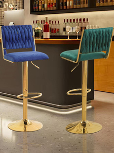 Sắt hiện đại có thể điều chỉnh im lặng nâng xoay thanh ghế phân cao cho phòng khách với thiết kế bảng điều khiển - Product Image 4