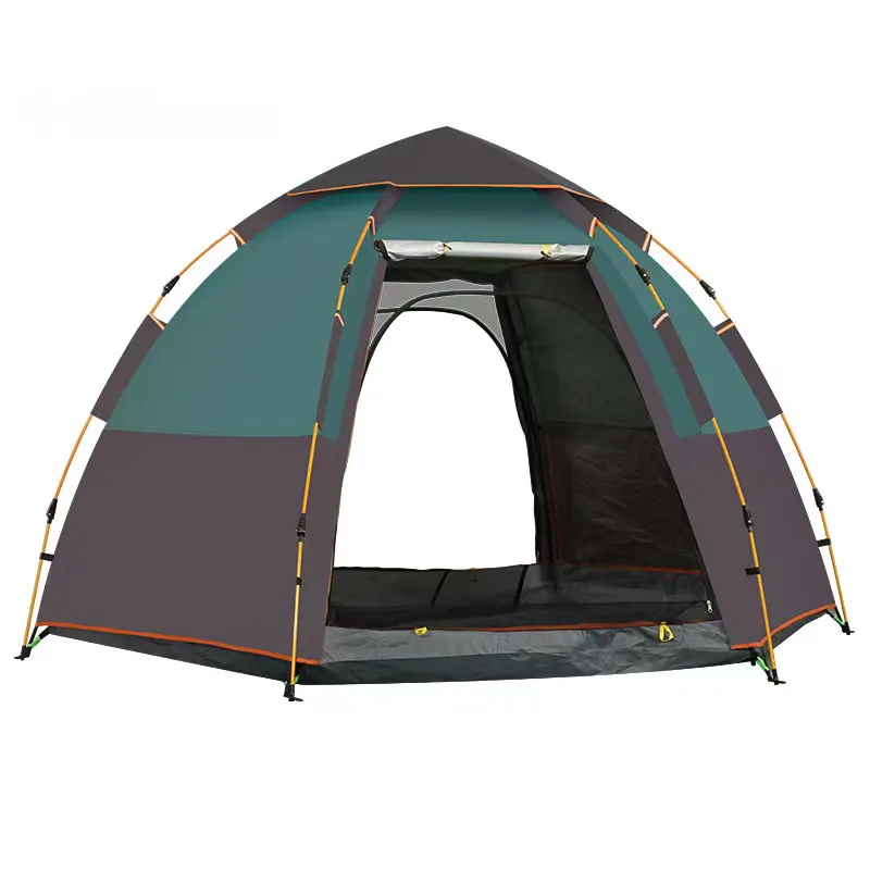 Tente de Camping pour 5 à 8 personnes, coupe-vent, simple couche, imperméable, ouverture, Anti-UV, tourisme, voyage, plage, randonnée