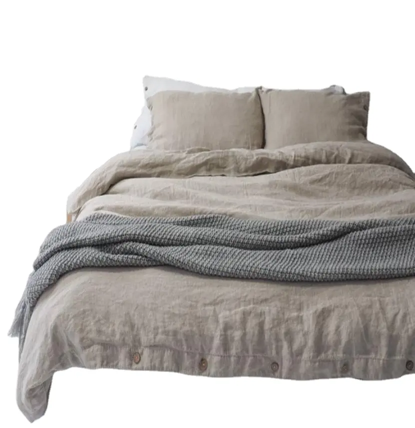 Australien Stil heißen Verkauf Leinen Bettwäsche-Set haltbare Leinen Queen-Size-billige Bettlaken Bett bezug