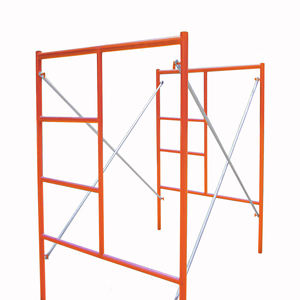 China Construction Walk Through Powder Spraying Lader <strong>Type</strong> <strong>Frame</strong> <strong>Scaffolding</strong> - Product Image 1