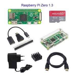 Hot Sale Raspberry Pi Zero 1.3 oder Raspberry Pi Zero W Starter Kit Acryl gehäuse GPIO Header Kühlkörper 1GHz CPU 512MB RAM RPI 0/W.
