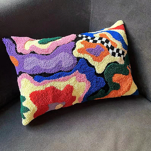 Lieferanten bieten handgemachte Stanz nadel kissen Low MOQ Tufting Custom Design Wurf kissen für Home Decor Freund Geschenk - Product Image 4
