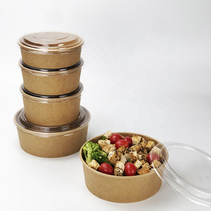 Fabricante de papel de embalagem descartável, tigela de salada de comida quente com tampa de plástico - Product Image 2