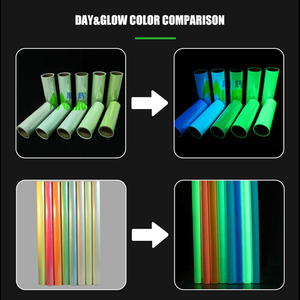 Tự dính huỳnh quang phát quang phát sáng trong bóng tối phim photoluminesce PVC Vinyl cuộn cho trong nhà ngoài trời - Product Image 5