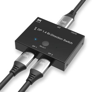 8K DP 1.4双方向スイッチ4K @ 120Hzオーディオスプリッターコンバーター (複数のソースおよびディスプレイ用) DisplayPort - Product Image 1