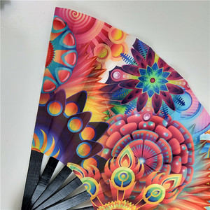 新设计定制华丽图案竹孔福扇活动Hoiding中式装饰 - Product Image 6