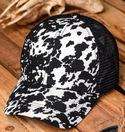 2024新着牛プリント野球帽トラッカーキャップウエスタンカジュアルアウトドアユニセックス野球帽