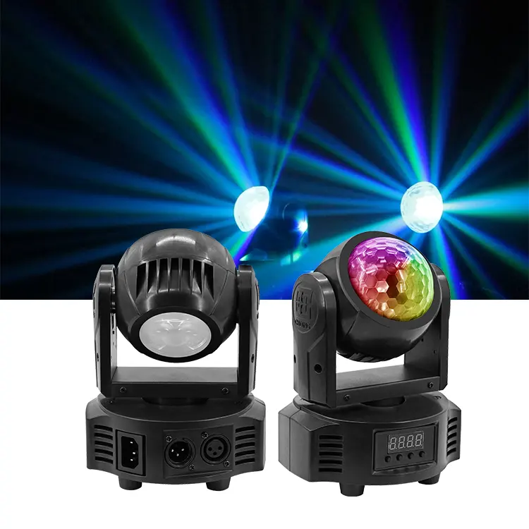 40W Múltiplos Modos de Controle 2IN1 Ball + Beam Disco Light Moving Head Stage Iluminação Equipamentos para Concerto