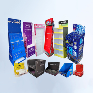 Estante de exhibición de papel corrugado personalizado FSC, caja de exhibición de Pvc de procesamiento, estante de papel, centro comercial, supermercado, caja de exhibición de papel con gancho - Product Image 2
