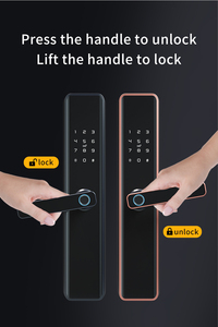 Intelligentes schlüssel loses Türschloss aus Stahl mit einfachem Eingang Diebstahls icherung Smart-Türschloss-Speicher kartensp eicher im Freien Über Code WiFi entsperren - Product Image 5