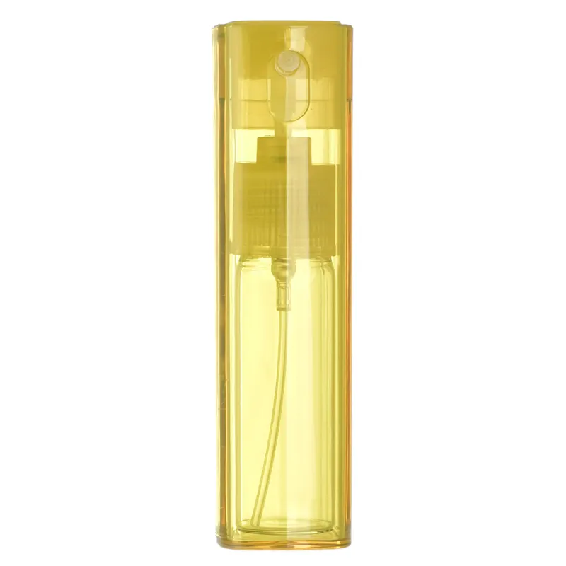 Anln garrafa de perfume em spray plástico, garrafa colorida de 10ml para perfume em forma quadrada, ideal para cosméticos