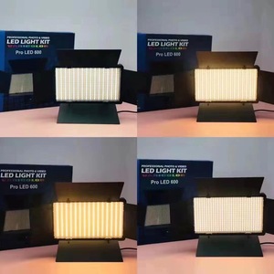 Fotoğraf akülü küçük 45w led Pro U600 stüdyo video panel AYDINLATMA video çekim için 2.1m işık standı ile - Product Image 6