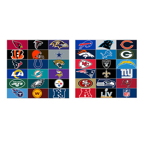 NFL 축구 럭비 플래그 사용자 정의 디지털 인쇄 저렴한 도매 뜨거운 판매 모든 팀 페넌트에 대한 2023 하이 퀄리티 3x5ft - Product Image 1