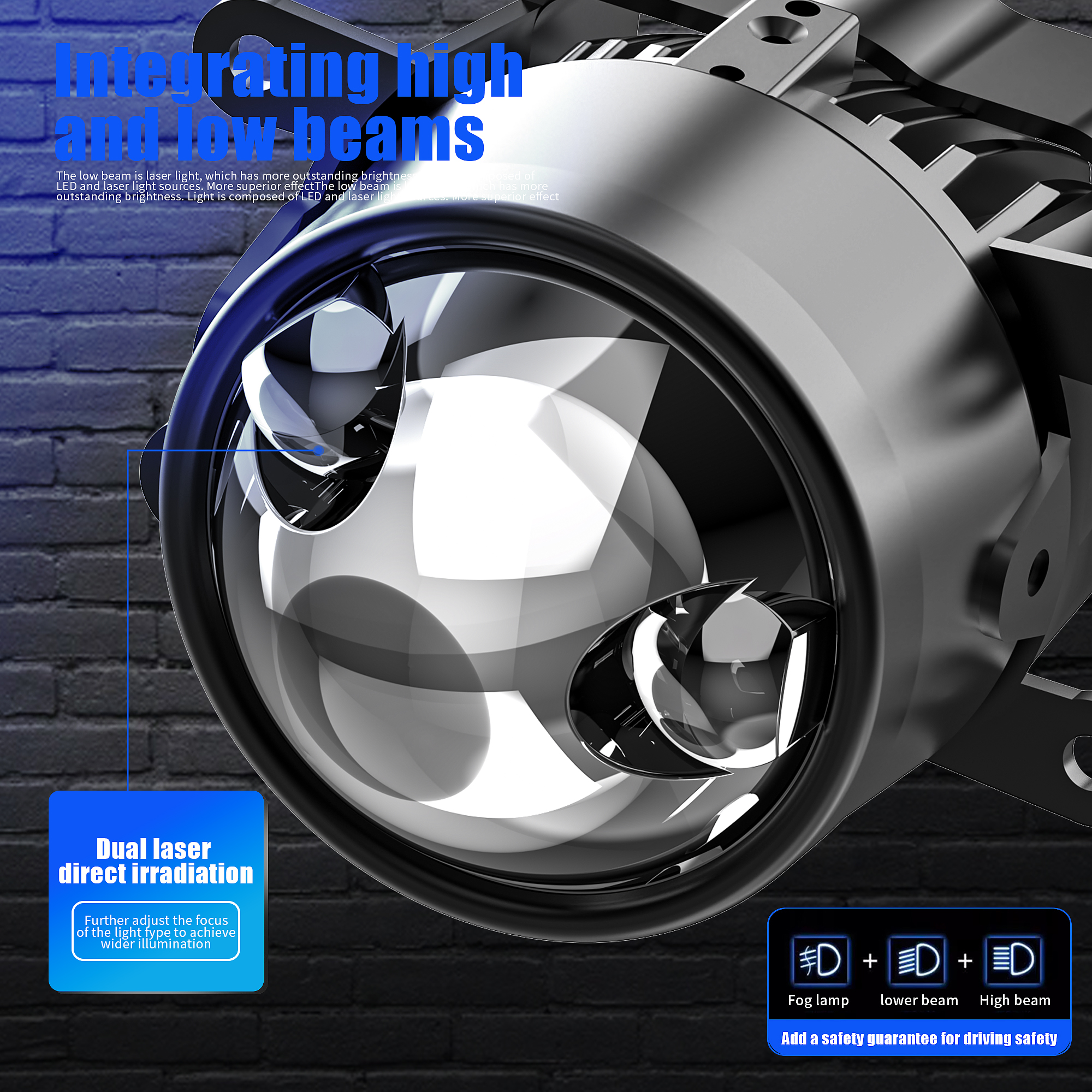 Doble láser, 3 colores