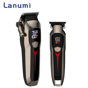 Lanumi 688-10 Chuyên Nghiệp Mới cắt tóc tóc tông đơ thiết lập 1500mAh Rocker-phong cách 5 cấp độ điều chỉnh người đàn ông tóc điện Clipper Kit - Product Image 1