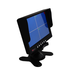 XYT Pantalla LCD para coche de 7 pulgadas con pantalla dividida TFT CVBS Conector de 4 pines Cámara de respaldo 9V ~ 35V DC 4 canales Entrada Espejo retrovisor