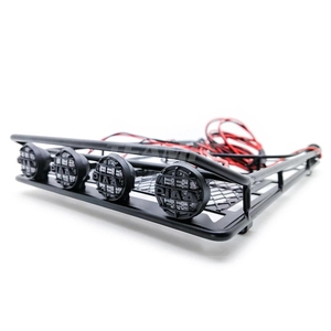 גג מתלה מטען 4 Led אור בר עבור 1/10 <span class=keywords><strong>Rc</strong></span> Crawler D90 צירי Scx10 <span class=keywords><strong>rc</strong></span> חלקים & accs - Product Image 4