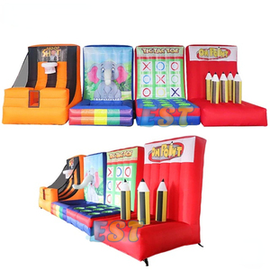 4 in1ブローアップTICTACTOEインフレータブルカーニバルゲーム子供向け屋外グループビルディングまたはイベント楽しいアクティビティ - Product Image 2