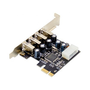 PCI-E ไปยัง4พอร์ต USB 2.0การ์ดแปลง PCIe การ์ดอะแดปเตอร์ USB2.0กับ mosschip ชิป MCS9990ชิปเซ็ต - Product Image 3