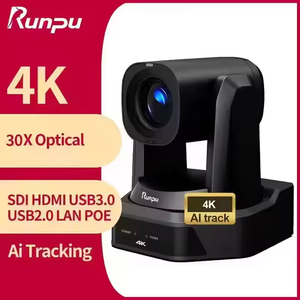 Бесплатная доставка USD1988 комплект вещательной камеры = 3 шт. SDI 4K 30X PTZ Конференц-камера AI Streaming + 5,5 дюймов AI Трековый контроллер HD66K-30 - Product Image 3