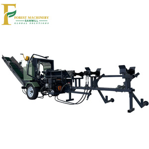 Gran oferta, procesador de madera de 15T, carga de troncos, Mini máquina procesadora de leña con transportador de rodamiento de Motor Australia - Product Image 2