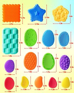 LEDUN giocattolo antistress in Silicone per uso alimentare-pietra sensoriale in Silicone-giocattolo sensoriale antistress-migliora la concentrazione - Product Image 3