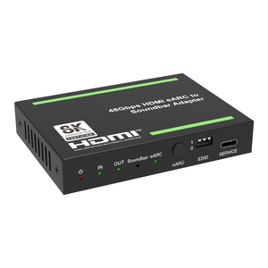 48Gbps HDMI EARC音频到条形音箱适配器音频提取器8K CEC HDR HDMI 2.1音频视频无信号 - Product Image 1
