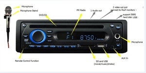 2 <strong>MIC</strong> <strong>Input</strong> One Din 12-24V FM Bus DVD Music Player Radio Audio Amplifier FM USB BT Car Radio Bus Car Mp3 Player With Mike - Product Image 4