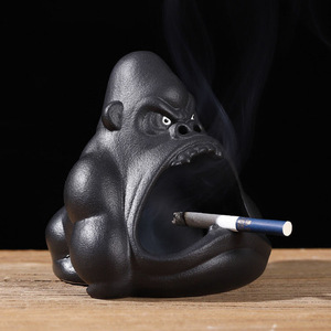 Bán buôn nhựa Vua Kong Khỉ đột Cigar gạt tàn hài hước động vật nhà phòng khách trang trí nội thất trang trí món quà lưu niệm - Product Image 5