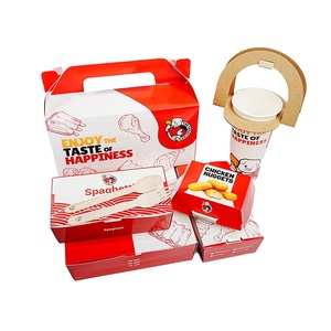 Customized Printing Takeaway Burger Box French Fries French Fries Street Snacks Fast Food Burger Packaging Box - Product Image 6