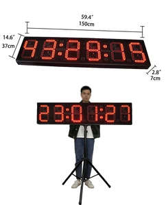 Uso esterno impermeabile Display rosso 12 pollici elettrico LED gara Timer programmabile digitale conto alla rovescia cronometro per la maratona - Product Image 4