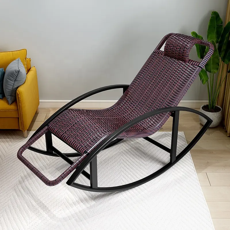 Chaise longue de loisirs intérieur et extérieur adulte pause déjeuner chaise berçante de loisirs chaise paresseuse