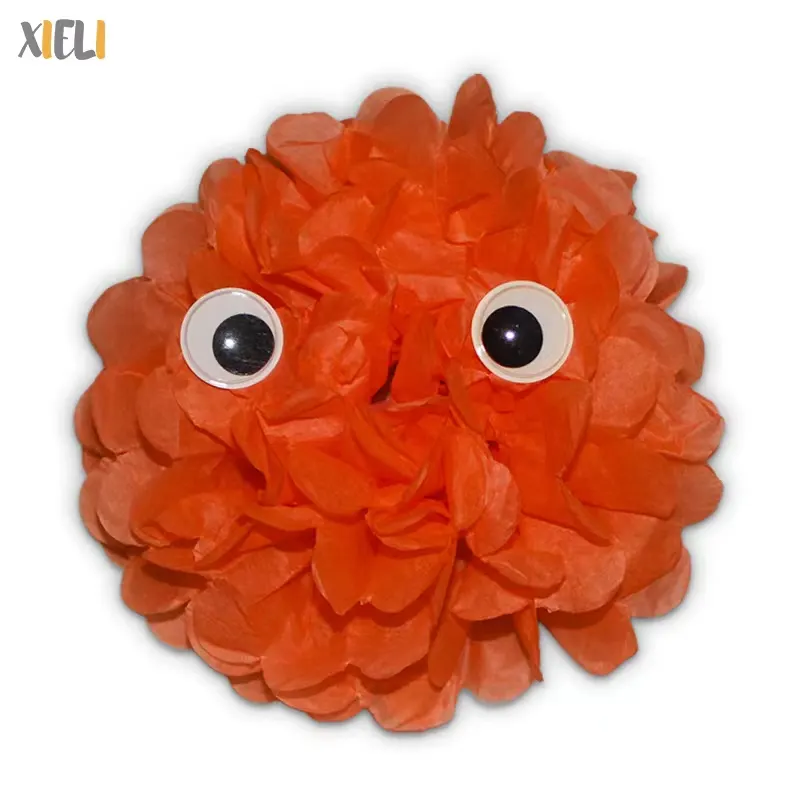 Xieli Halloween Party Supplies Halloween Party zubehör Seidenpapier Pom Poms