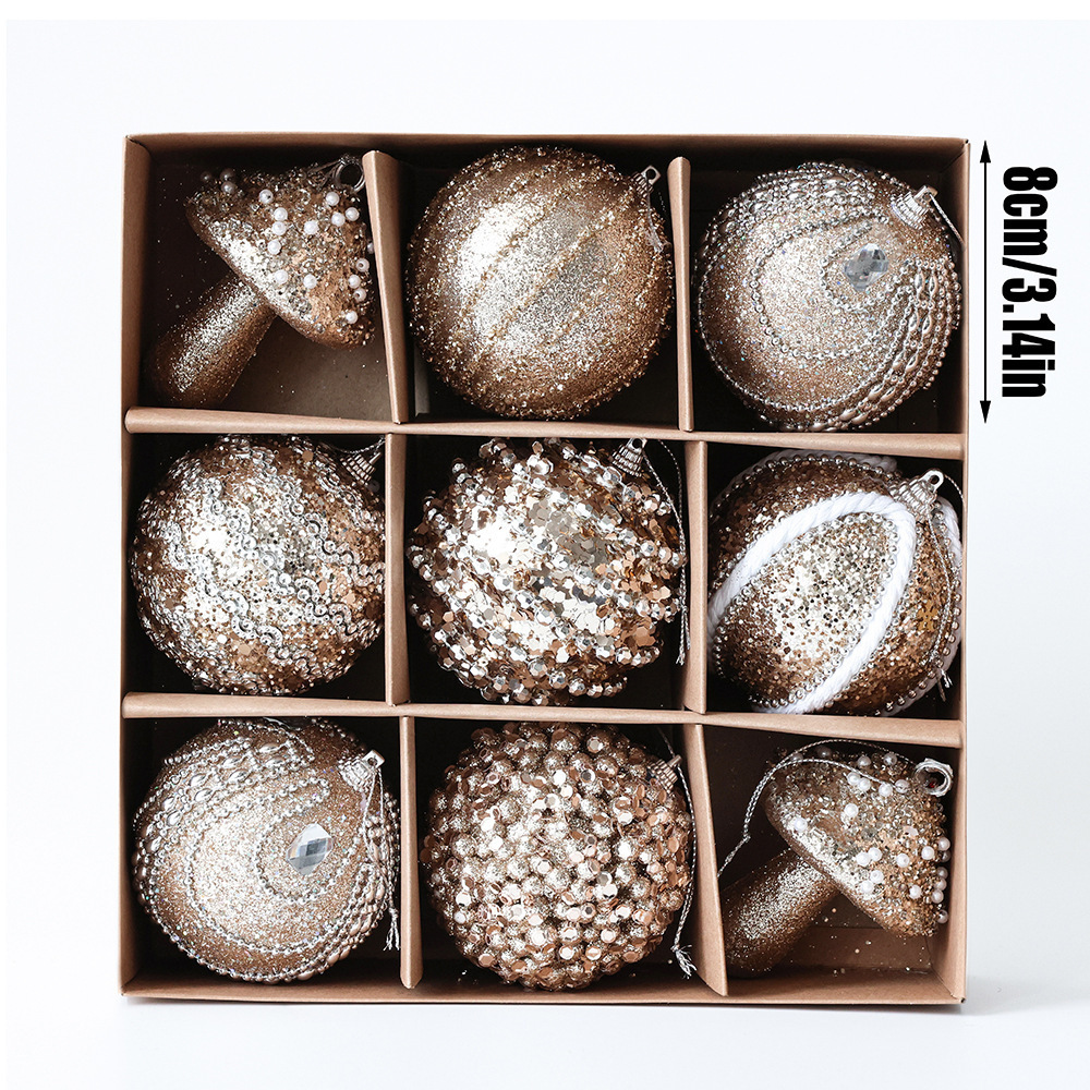 Champagne-colored christmas ball